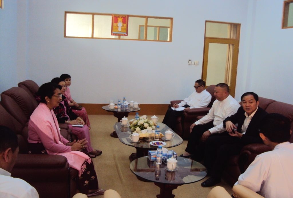 Meeting with authorities from Myanmar First Financial Group Co,.ltd
