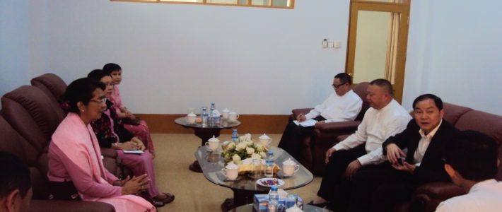 Meeting with authorities from Myanmar First Financial Group Co,.Ltd
