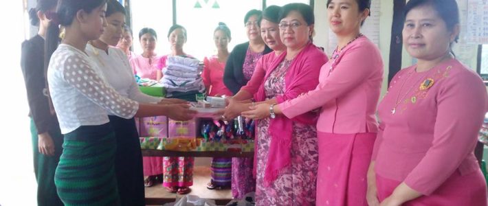 အ.လ.က(ခွဲ)၊ မအူလေးပင်ကျောင်းသို့သွားရောက်လှူဒါန်းခြင်း