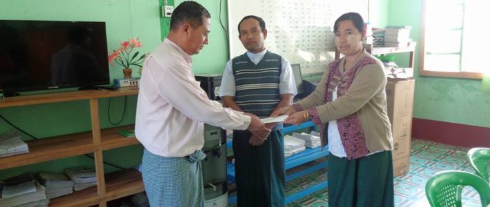 မင်းကုန်း(အ.ထ.က)ကျောင်းသို့ကူညီလှူဒါန်းမှု