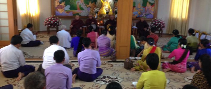 MMCWA အသင်း၏ ကထိန်သင်္ကန်းဆက်ကပ်လှူဒါန်းခြင်း အခမ်းအနားတက်ရောက်ခြင်း