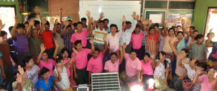 ကျွန်းစုမြို့နယ်၊ လင်မလိုကြီးကျေးရွာ၌ ဆိုလာဖြင့် ကျေးရွာမီးလင်းရေးကိစ္စရပ်များ ဆောင်ရွက်ခြင်း
