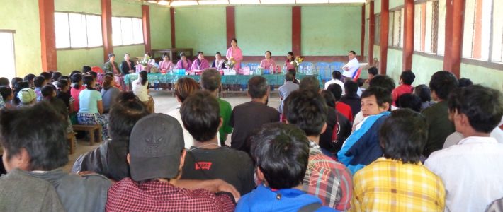 သံတောင်ကြီးမြို့နယ်၊ မိုင်းလွန်အောက်ရွာတွင် ကျေးရွာမီးလင်းရေးကိစ္စအတွက် သွားရောက်ခြင်း