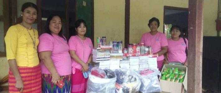 ထားဝယ်မြို့၊ ဆန်းချီ(၁) ကျေးရွာ အ.မ.က ကျောင်းသို့ သွားရောက်လှူဒါန်းခြင်း