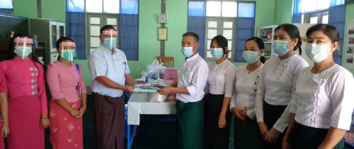 Donation at the BEPS (3) School at Chin Village