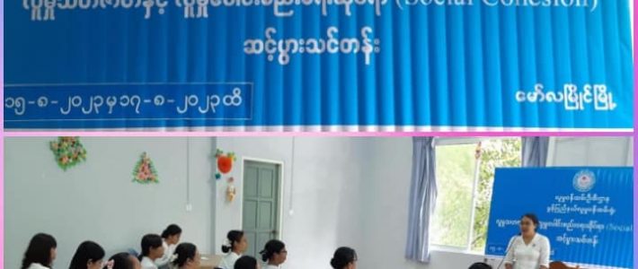 Social Cohesion ဆင့်ပွားသင်တန်း တက်ရောက်ခြင်း