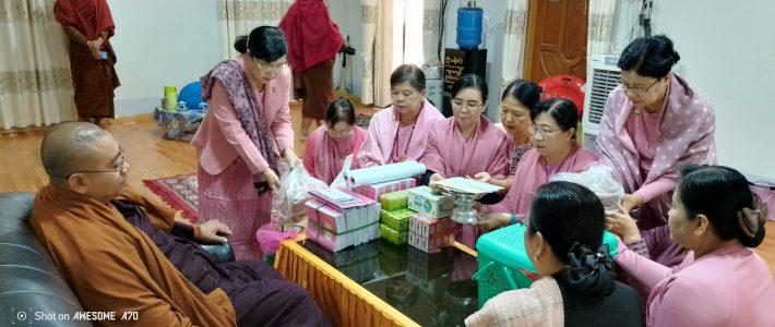 မင်္ဂလာသီရိပတ္တာ(ဘ.က)ကျောင်းသို့ သွားရောက်လှူဒါန်းခြင်း