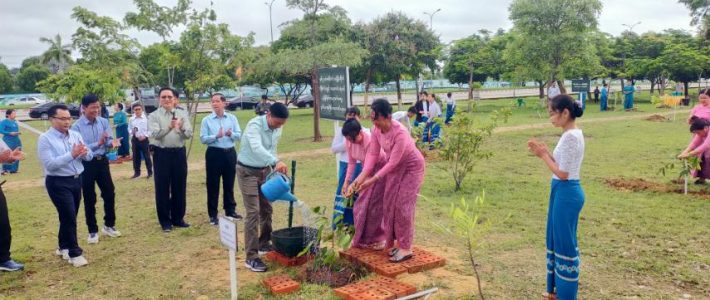 သစ်ပင်စိုက်ပျိုးပွဲအခမ်းအနားတက်ရောက်ခြင်း သစ်ပင်စိုက်ပျိုးပွဲအခမ်းအနားတက်ရောက်ခြင်း